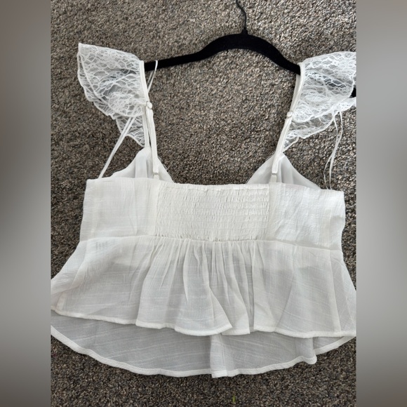 PacSun Beverly & Beck white Belle Lace dainty babydoll Top nwot - Picture 5 of 5